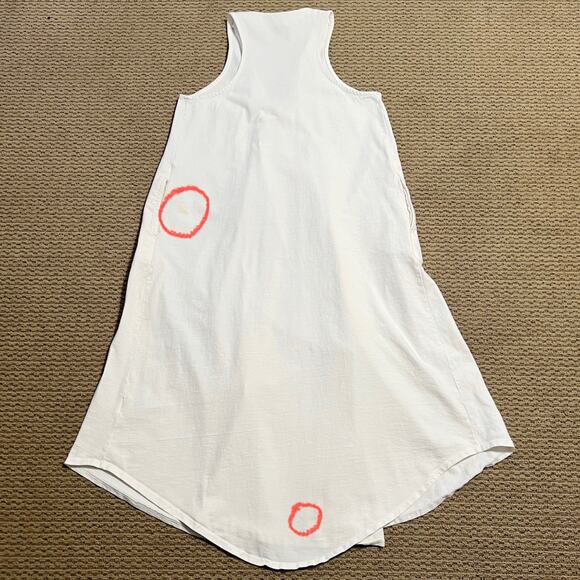 Free‎ People FP Beach Women's Luisa White Pleated Sleeveles Midi Dress Sz Small - Picture 12 of 12